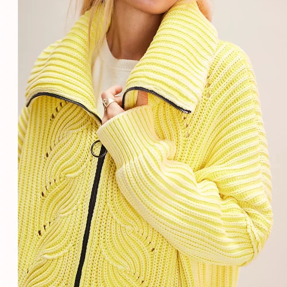 Free People Sea Of Tranquility Cardi. NWT. - Picture 5 of 10